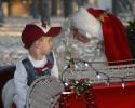 santa and boy